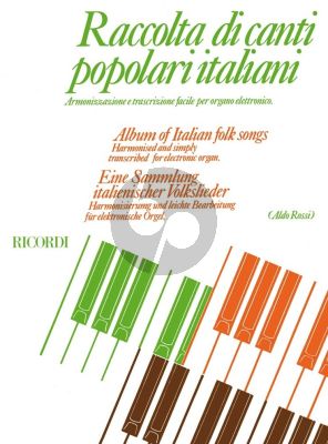 Racolta di Canti Populari Italiani Electronic Organ (Aldo Rossi)