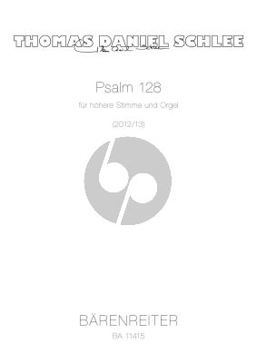 Schlee Psalm 128 für höhere Stimme und Orgel (lat.)