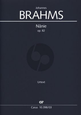 Brahms Nanie Op.82 SATB und Orchester Klavierauszug (Rainer Boss)