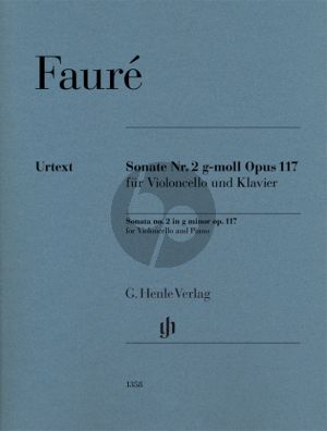 Faure Sonata No.2 g-minor Op.117 for Cello and Piano (edited by Fabian Kolb)