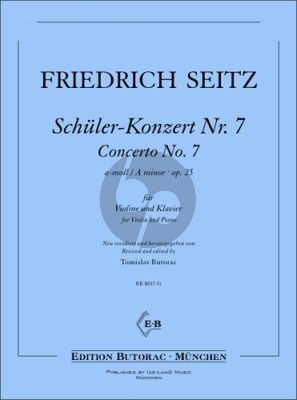 Seitz Schüler-Konzert No. 7 a-moll Op. 25 für Violine und Klavier (Tomislav Butorac)