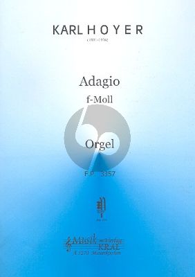 Hoyer Adagio f-moll fur Orgel