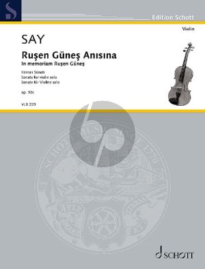 Say In memoriam Ruşen Güneş - Sonata for Violin solo