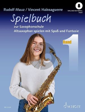 Mauz Spielbuch zur Saxophonschule (Altsaxophon spielen mit Spaß und Fantasie) (Buch mit Audio online)