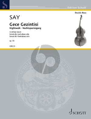 Say Gece Gezintisi (Nightwalk) Op. 93 Double Bass solo