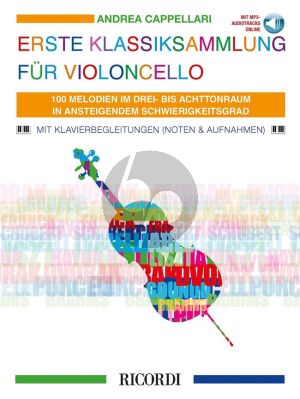 Erste Klassiksammlung für Violoncello (Buch mit Audio online) (Andrea Cappellari)
