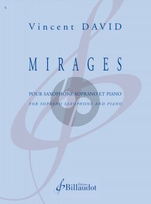 David Mirages pour Saxophone Soprano - Piano