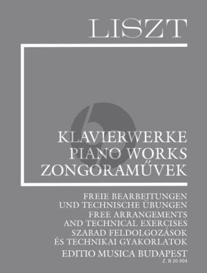 Liszt Liszt Complete Piano Works Supplement Vol.16 (Free Arrangements and Technical Exercises) (Edited by Adrienne Kaczmarczyk and Agnes Sas)