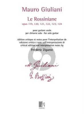 Giuliani Le Rossiniane Guitar (Opus 119, 120, 121, 122, 123, 124) (Frédéric Zigante)
