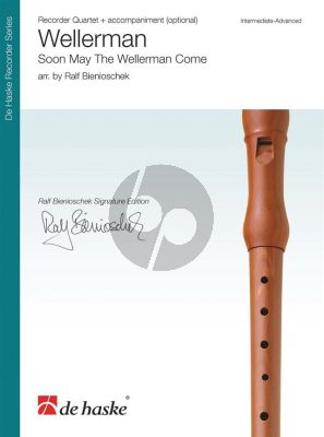 Wellerman - Soon May The Wellerman Come for Recorder Quartet (SATB) with Accompaniment (opt.) (Score/Parts) (arr. Ralf Bienioschek)