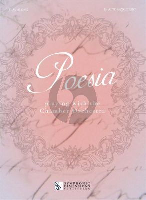 Poesia for Alto Saxophone (Playing with the Chamber orchestra) (Book with Audio online)