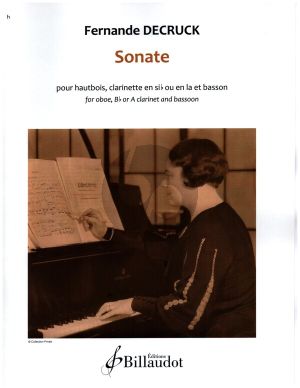 Decruck Sonate Hautbois-Clarinette (Bb ou A) et Basson (Part./Parties)