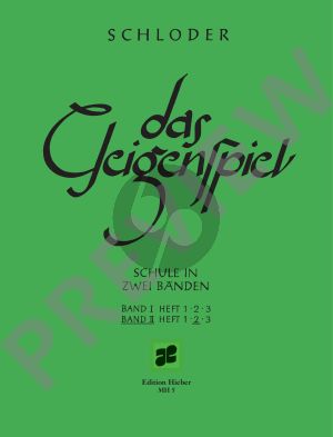 Schloder Das Geigenspiel Band 2 Heft 2 Violine