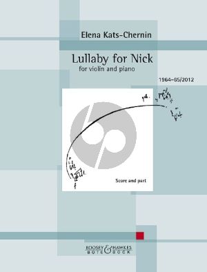 Kats-Chernin Lullaby for Nick for Violin and Piano