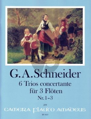 Schneider 6 Trios concertante Heft I: Trios 1-3 3 Flöten (Part./Stimmen) (Yvonne Morgan)