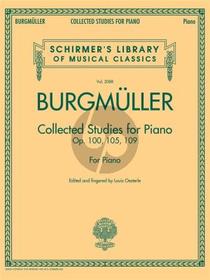 Burgmuller Collected Studies Op. 100 - Op. 105 - Op. 109 for Piano (edited by Louis Oesterle)