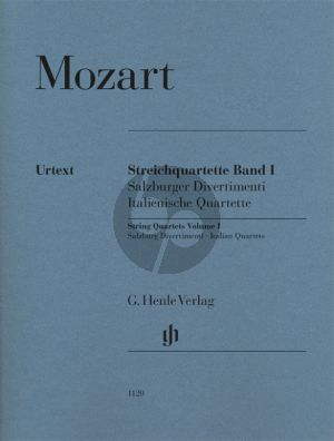 Mozart Streichquartette Band I Stimmen (Salzburger Divertimenti, Italienische Quartette) (Wolf-Dieter Seiffert)