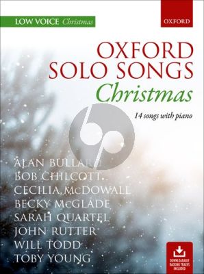 Oxford Solo Songs: Christmas Low Voice with Piano (14 Songs) (Book with Audio online)