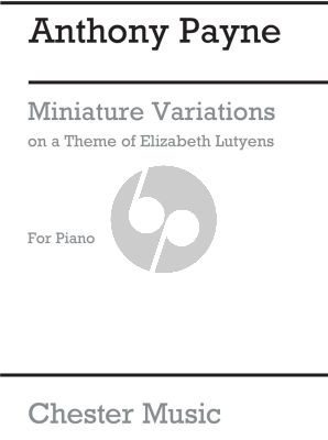 Payne Miniature Variations on a Theme by Elizabeth Lutyens Piano solo