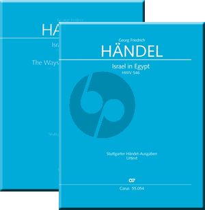 Israel in Egypt HWV 54 (Part I-III) (Vocal Score in English) (edited by Clifford Bartlett) (english)