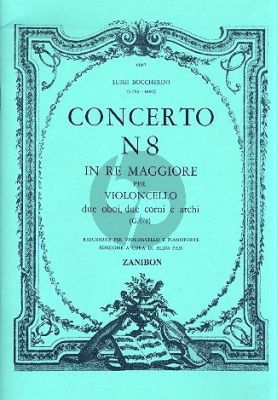 Boccherini Concerto No. 8 D-major G.478 Violoncello and Orchestra (piano reduction) (Aldo Pais)