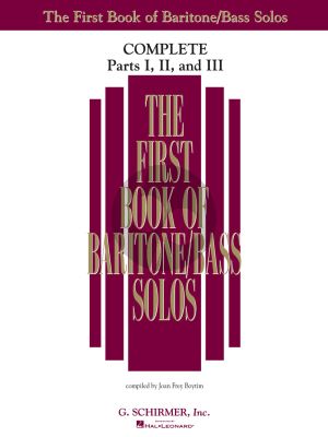 First Book of Baritone / Bass Solos Complete Part 1 - 2 - 3 Piano and Vocal (edited by Joan Frey Boytim)