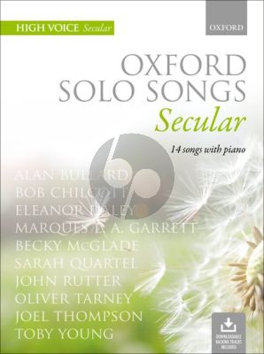Oxford Solo Songs: Secular High Voice and Piano (Book with downloadable backing tracks)