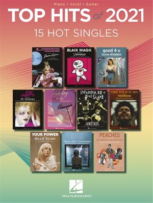 Top Hits of 2021 Piano-Vocal-Guitar (15 Hot Singles)