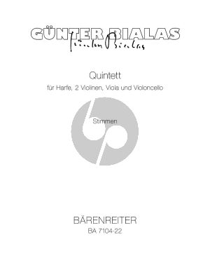 Bialas Harfen-Quintett Harfe mit Streichquartett (Stimmen)