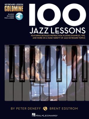 Deneff Edstrom 100 Jazz Lessons Keyboard Lesson Goldmine Series Book with Audio Online