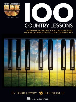 Lowry Geisler 100 Country Lessons Keyboard Lesson Goldmine Series  Book with 2 Cd's
