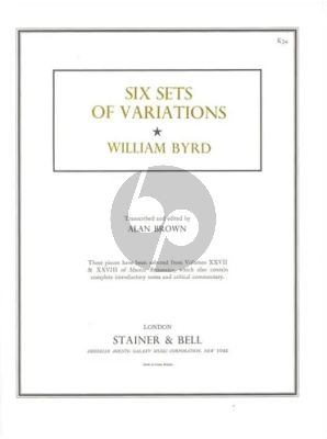 Byrd Six Sets of Variations from Musica Britannica for Harpsichord (Transcribed and Edited by Alan Brown)