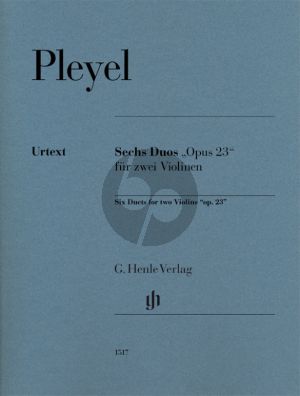 Pleyel 6 Duos Op. 23 2 Violinen (Norbert Gertsch)