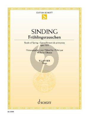 Sinding Rustle of Spring - Frühlingsrauschen Op. 32 No. 3 Klavier (Wilhelm Ohmen)