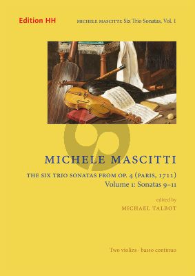 Mascitti 6 Trio Sonatas from Op. 4 Vol. 1 Sonatas 9 - 11 2 Violins and Bc (Score/Parts) (edited by Michael Talbot)
