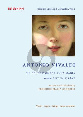 Vivaldi 6 Concertos for Anna Maria Vol. 2 Violin-Strings and Bc (Set of Parts) (edited and reconstructed by Federico Maria Sardelli)