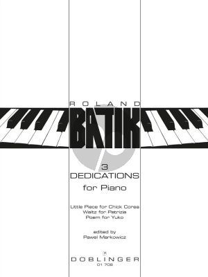 Batik 3 Dedications Piano solo (herausgegeben von Pawel Markowicz)