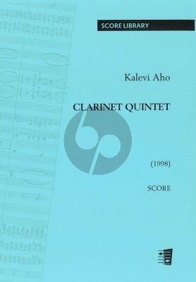 Aho Quintet (1998) for Clarinet and String Quartet Score