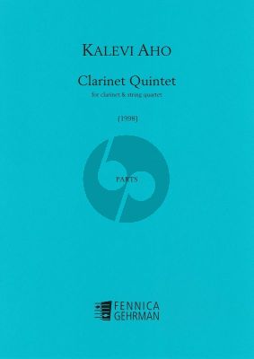 Aho Quintet (1998) for Clarinet and String Quartet Set of Parts