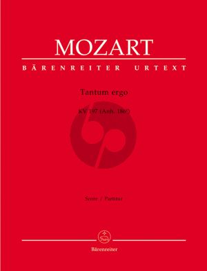 Mozart Tantum ergo KV 197 (Anh. 186e) SATB-Orchester Partitur (ed. Hellmut Federhofer) (Barenreiter-Urtext)