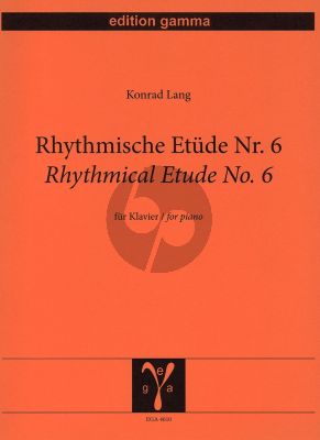 Lang Rhythmical Etude No.6 (After BWV 847) for Piano Solo