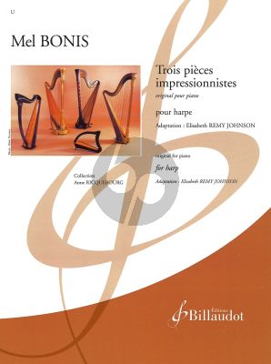 Mel Bonis Trois pièces impressionnistes for Harp (Arranged by Elisabeth Remy Johnson)