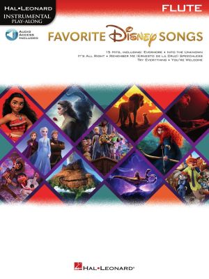Favorite Disney Songs for Flute (Hal Leonard Instrumental Play-Along) (Book with Audio online)