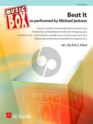 Jackson Beat It 5 part flexible Wind Ensemble (with Percussion opt.) (Score/Parts) (transcr. by Eric J. Hovi)