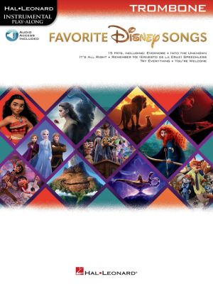 Favorite Disney Songs for Trombone (Hal Leonard Instrumental Play-Along) (Book with Audio online)