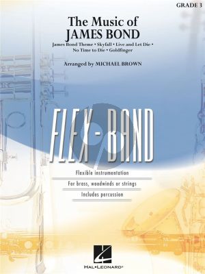 The Music of James Bond Flex-Band (Grade 3) (Score-Parts) (Score/Parts) (transcr. Michael Brown)