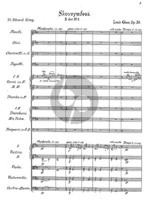 Glass Symphony No. 3 D major Op. 30 (Forest Symphony) Study Score