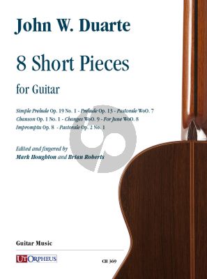 Duarte 8 Short Pieces for Guitar (edited by Mark Houghton and Brian Roberts)