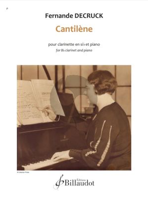 Decruck Cantilène for Bb Clarinet and Piano