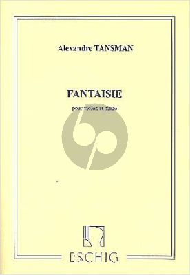 Tansman Fantaisie Violon-Piano